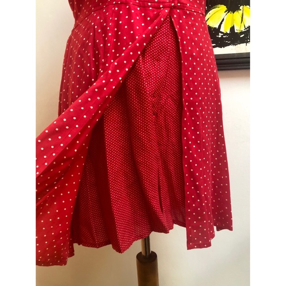 Vintage Pants - Vintage polka dot red and white skort romper